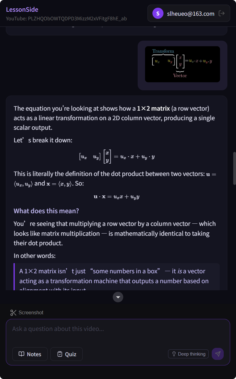 LessonSide answer